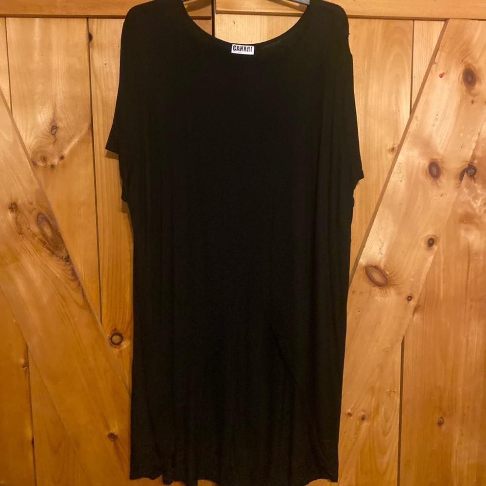 Canari high low leggings top ( black)